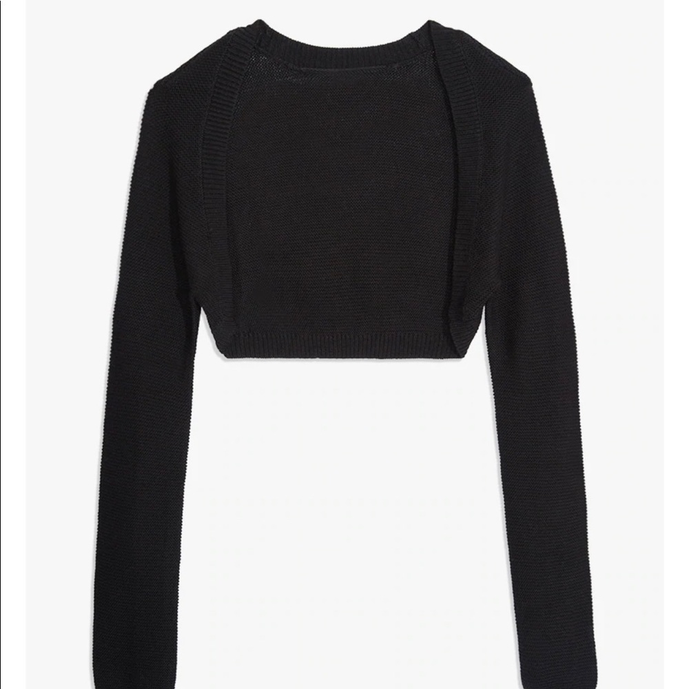 Weworewhat New Black Shrug - Size L